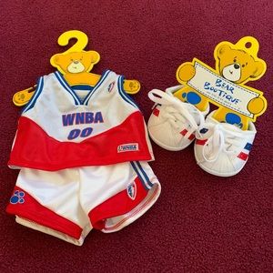 Build a Bear basketball outfit.